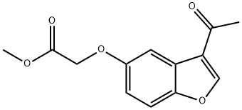 methyl 2-((3-acetylbenzofuran-5-yl)oxy)acetate Struktur
