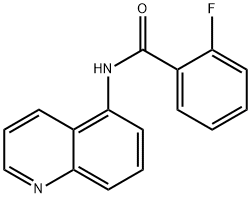 2-fluoro-N-(quinolin-5-yl)benzamide 结构式