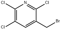 3-(Bromomethyl)-2,5,6-trichloropyridine Struktur