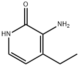 3-氨基-4-乙基吡啶-2(1H)-酮, 34040-82-9, 结构式