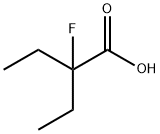 2-Ethyl2-fluoro-butanoic acid 化学構造式