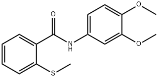 N-(3,4-dimethoxyphenyl)-2-(methylsulfanyl)benzamide Structure