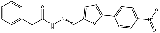 N'-{(E)-[5-(4-nitrophenyl)furan-2-yl]methylidene}-2-phenylacetohydrazide Struktur