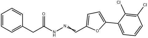 N'-{(E)-[5-(2,3-dichlorophenyl)furan-2-yl]methylidene}-2-phenylacetohydrazide Struktur