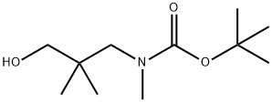 tert-butyl 3-hydroxy-2,2-dimethylpropyl(methyl)carbamate Struktur