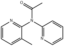 N-(3-Methylpyridin-2-yl)-N-(pyridin-2-yl)acetamide 化学構造式