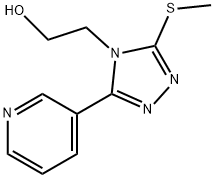 2-[3-(methylsulfanyl)-5-(pyridin-3-yl)-4H-1,2,4-triazol-4-yl]ethanol Structure