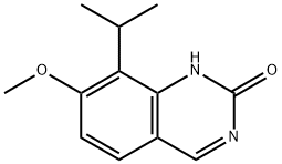 2(1H)-キナゾリノン, 7-メトキシ-8-(1-メチルエチル)- 化学構造式
