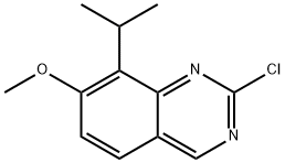 2-氯-7-甲氧基-8-(1-甲基乙基)-喹唑啉 结构式