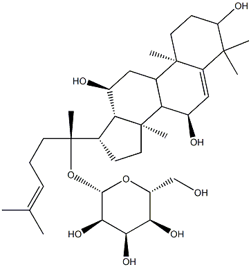 ギンセノシド-Rh7 化学構造式