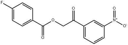 2-(3-nitrophenyl)-2-oxoethyl 4-fluorobenzoate,345992-52-1,结构式