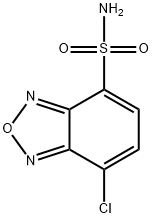 7-Chloro-benzo[1,2,5]oxadiazole-4-sulfonic acid amide 结构式