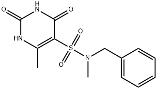 N-benzyl-N,6-dimethyl-2,4-dioxo-1,2,3,4-tetrahydropyrimidine-5-sulfonamide Struktur