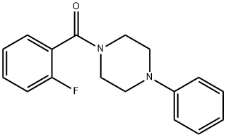 (2-fluorophenyl)(4-phenylpiperazin-1-yl)methanone,346694-99-3,结构式