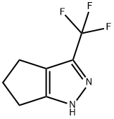 3-(トリフルオロメチル)-1,4,5,6-テトラヒドロシクロペンタ[C]ピラゾール 化学構造式