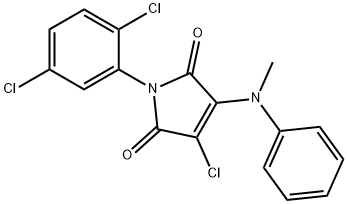 3-chloro-1-(2,5-dichlorophenyl)-4-(methylanilino)-1H-pyrrole-2,5-dione Struktur