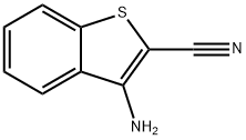 3-氨基-1-苯并噻吩-2-甲腈, 34761-14-3, 结构式