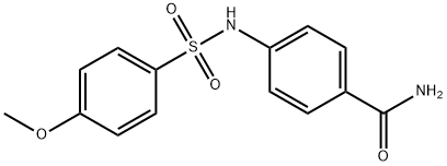 4-{[(4-methoxyphenyl)sulfonyl]amino}benzamide 结构式