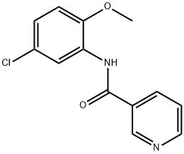 N-(5-chloro-2-methoxyphenyl)pyridine-3-carboxamide,349096-67-9,结构式