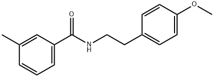 N-[2-(4-methoxyphenyl)ethyl]-3-methylbenzamide,349139-47-5,结构式