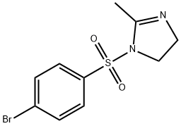 1-[(4-bromophenyl)sulfonyl]-2-methyl-4,5-dihydro-1H-imidazole Structure