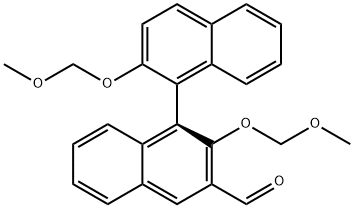 S-2,2'-bis(methoxymethoxy)-[1,1'-Binaphthalene]-3-carboxaldehyde Struktur