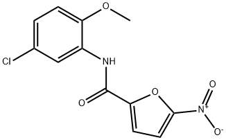 N-(5-chloro-2-methoxyphenyl)-5-nitro-2-furamide,349396-79-8,结构式