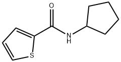N-cyclopentylthiophene-2-carboxamide Struktur