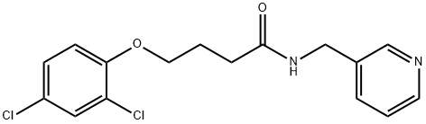 4-(2,4-dichlorophenoxy)-N-(pyridin-3-ylmethyl)butanamide,349404-36-0,结构式