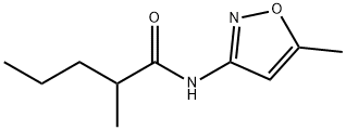 2-methyl-N-(5-methyl-1,2-oxazol-3-yl)pentanamide 结构式