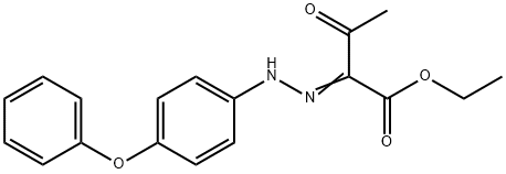 ethyl (2E)-3-oxo-2-[2-(4-phenoxyphenyl)hydrazinylidene]butanoate 结构式