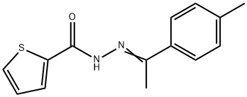 N'-[1-(4-methylphenyl)ethylidene]-2-thiophenecarbohydrazide 结构式