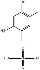 5-Amino-4-fluoro-2-methylphenol Sulfate Struktur