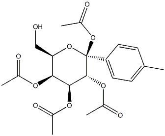 4-甲基苯基 四-O-乙酰基-Β-D-吡喃半乳糖苷,3520-64-7,结构式