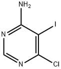 6-chloro-5-iodopyrimidin-4-amine 化学構造式