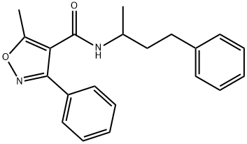 5-methyl-3-phenyl-N-(4-phenylbutan-2-yl)-1,2-oxazole-4-carboxamide Structure