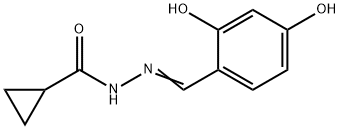 (E)-N'-(2,4-dihydroxybenzylidene)cyclopropanecarbohydrazide Structure