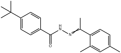 4-tert-butyl-N'-[(1Z)-1-(2,4-dimethylphenyl)ethylidene]benzohydrazide Structure