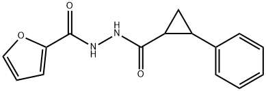 N'-[(2-phenylcyclopropyl)carbonyl]furan-2-carbohydrazide Structure