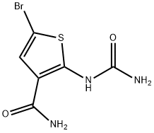 5-溴-2-脲噻吩-3-甲酰胺, 354812-10-5, 结构式