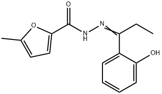 (E)-N'-(1-(2-hydroxyphenyl)propylidene)-5-methylfuran-2-carbohydrazide Structure