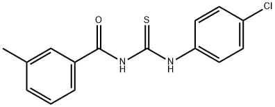N-{[(4-chlorophenyl)amino]carbonothioyl}-3-methylbenzamide 结构式