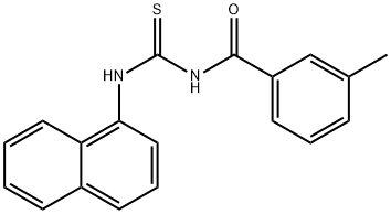 3-methyl-N-[(1-naphthylamino)carbonothioyl]benzamide Structure