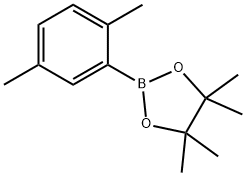 2-(2,5-ジメチルフェニル)-4,4,5,5-テトラメチル-1,3,2-ジオキサボロラン 化学構造式