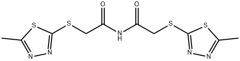 356589-04-3 2-[(5-methyl-1,3,4-thiadiazol-2-yl)sulfanyl]-N-{[(5-methyl-1,3,4-thiadiazol-2-yl)sulfanyl]acetyl}acetamide