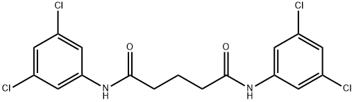 N,N'-bis(3,5-dichlorophenyl)pentanediamide 结构式