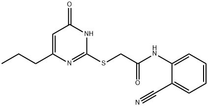 N-(2-cyanophenyl)-2-[(4-hydroxy-6-propylpyrimidin-2-yl)sulfanyl]acetamide|