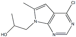 1-(4-Chloro-6-methyl-7H-pyrrolo[2,3-d]pyrimidin-7-yl)propan-2-ol Structure