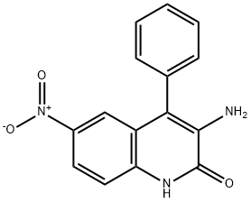 2(1H)-Quinolinone, 3-amino-6-nitro-4-phenyl-
 Struktur