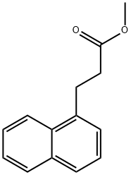 1-Naphthalenepropanoic acid methyl ester 化学構造式